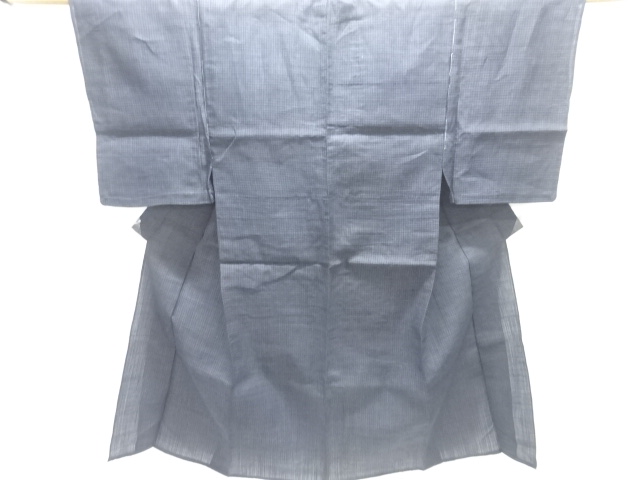 JAPANESE KIMONO / ANTIQUE MENS KIMONO / NOTO JOFU / WOVEN GRID